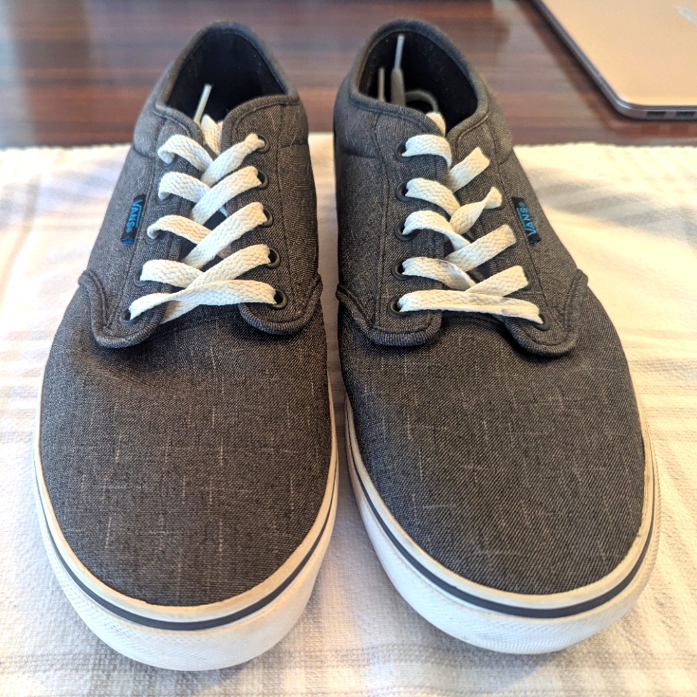 Vans Grey lace up boat shoes worn twice